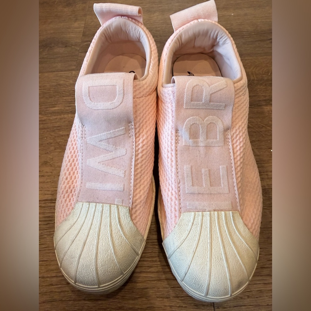 Adidas Light Pink Slip-On Sneakers with white soles - Picture 2 of 6
